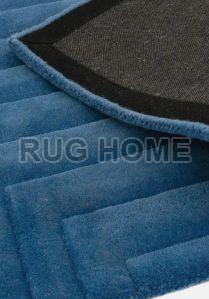 Blue Hand Tufted Rug