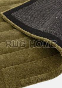 Green Hand Tufted Rug