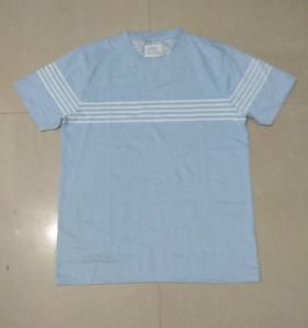 Mens yarn dyed strip T-shirt