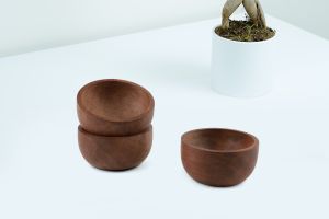 3 Pieces Acacia Wood Bowl Set