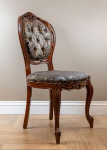 Polished Pure Wood Antique Chair, Color : Brown, Creamy