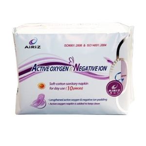 active oxygen negative ion soft cotton sanitary napkin