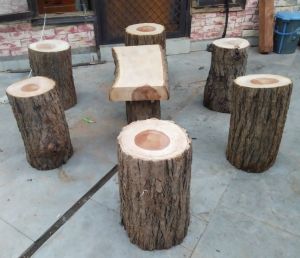 Tree trunk Stool set