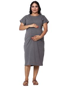 Cotton Lycra Maternity Dress