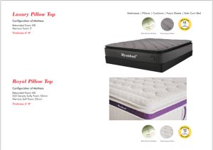 Royal and luxury pillow top mattress