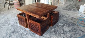 wooden tea table