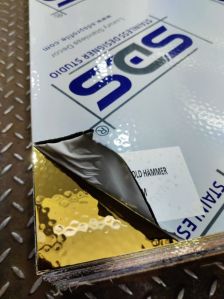 SS 304 Stainless Steel Gold Hammer Sheet By SDS