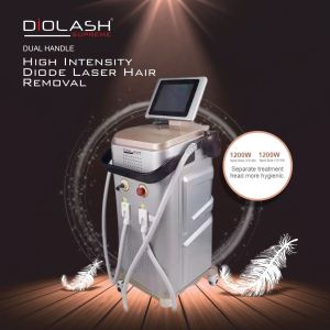 Cosderma Diolash Supreme Dual Handle High Intensity  Diode Laser Hair Removal