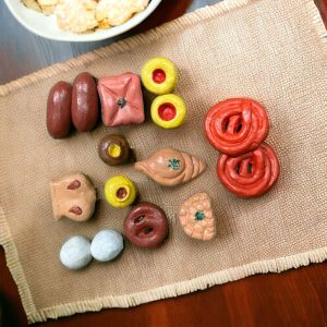home decor miniature terracotta sweets