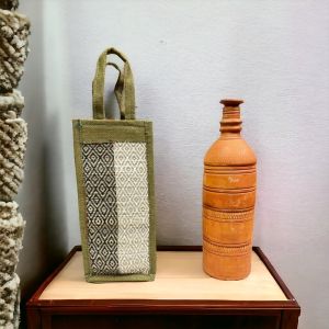 Handmade Terracotta Water Bottle & Korai Bottle Bag manufacturer wholesaler exporter