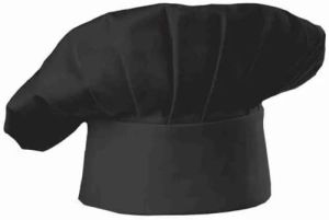 Black Disposable Chef Cap