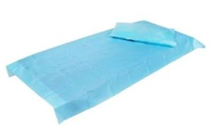 Blue Disposable Bed Sheet