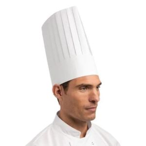 White Disposable Chef Cap