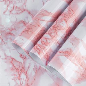 pink marble pvc wallpaper (60cm*200cm)