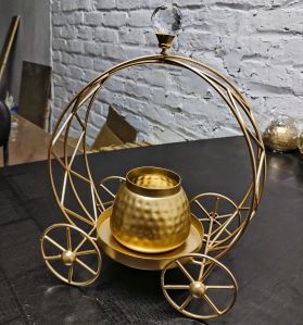 Iron Round Metal Gift Hamper Basket