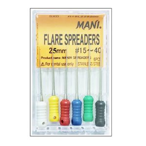 Mani Flare Finger Spreader 25mm (Pack of 6) Dental Root Canal Endodontic Files