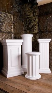 White Fiberglass Columns