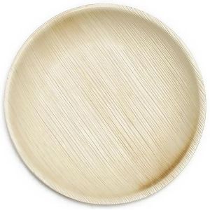10 Inch Shallow Round Areca Leaf Plate