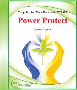 Power Protect Tricyclazole 18% + Mancozeb 62% WP Systemic Fungicide
