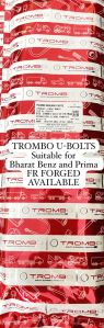 Trombo U-Bolts 27MM x 102MM x 18” FULL ROUND FORGED