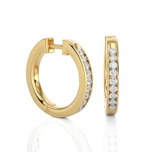 Rose Gold Diamond Earring  Lab Grown Diamond