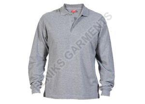 Mens Full Sleeve Cotton Polo T-Shirts