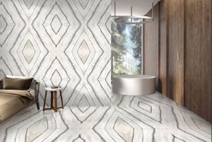 Graffito Bookmatch Glossy Porcelain Tiles