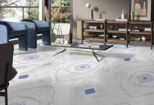 Thassos White Bookmatch Glossy Porcelain Tiles