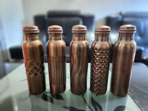Polished Copper Water Bottles