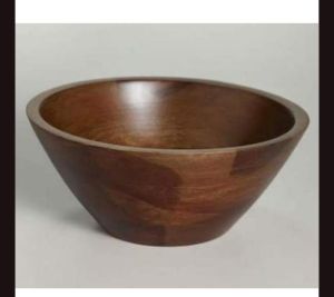 Round Wooden Fruit Bowls