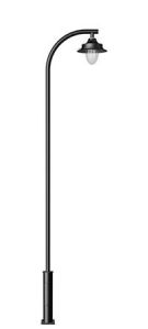 Single Arm Modern Garden Light Pole