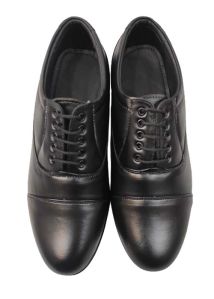 Police Pattern Uniform Shoes Oxford Design