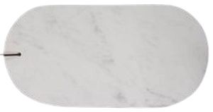 17x9 Inch White Marble Cheese Board