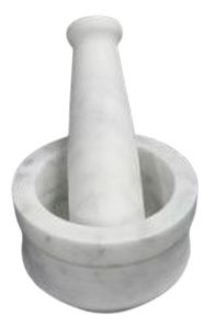 2x2 Inch White Marble Mortar & Pestle