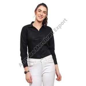 Ladies Black Formal Shirt