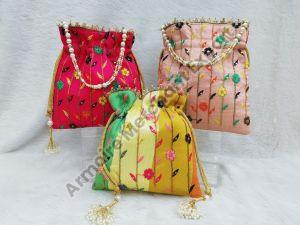 Silk Designer Potli Bag