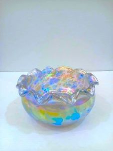 Designer Glass Floating Candle Bowl