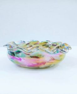 Round Glass Floating Candle Bowl