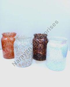 Cylindrical Glass Candle Jar