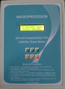Microprocessor based pH-mV Temperature Meter