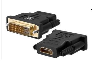 DVI 24+1 PIN MALE TO HDMI FEMALE CONNECTOR
