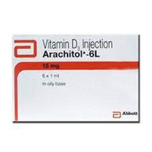 Vitamin D3 Injection, 15 Mg, 6 Vials