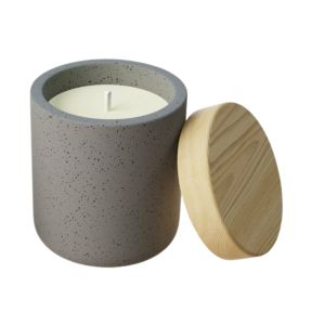 Grey ceramic jar with air tight lid (AAS-CJ-WL-008)