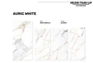 Auric White Floor Tile