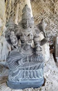 Black Lord Murugan Statue