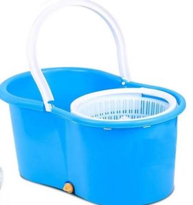 Jain Star Plastic Mop Buckets, Color : Blue