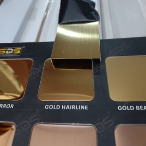 Stainless Steel 304 Gold Hairline finish sheet by sds