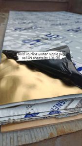 Stainless Steel Gold Finish water ripple sheets by sds