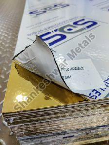 Gold Glossy Light Hammer pvd 304 decorative ss sheet by SDS