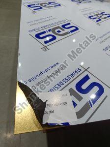 Gold Vibration finish 304 decorative pvd coating stainless steel sheets